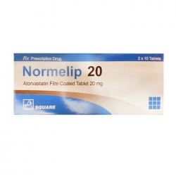 Thuốc tim mạch Normelip 20mg, Hộp 20 viên Thuốc tim mạch Normelip 20mg, Hộp 20 viên