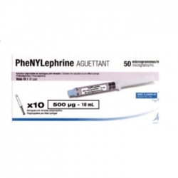 Phenylephrine Aguettant 50 mcg/mL 10 ống