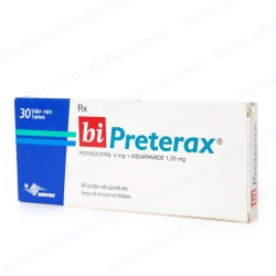 Thuốc tim mạch Preterax  4mg/1.25mg, Hộp 30 viên