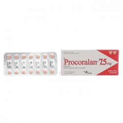 Procoralan 7.5mg Servier 4 vỉ x 14 viên Procoralan 7.5mg Servier 4 vỉ x 14 viên
