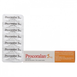 Procoralan 5mg Servier 4 vỉ x 14 viên