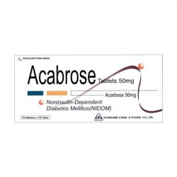 Acabrose Tablets 50mg 10 vỉ x 10 viên - Thuốc tiểu đường