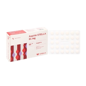 Aspirin Stella 81mg 2 vỉ x 28 viên (Aspirin)