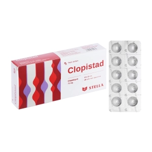 Clopistad 75mg Stellapharm 3 vỉ x 10 viên (Clopidogrel)