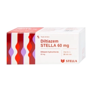 Diltiazem Stella 60mg 3 vỉ x 10 viên Diltiazem Stella 60mg 3 vỉ x 10 viên