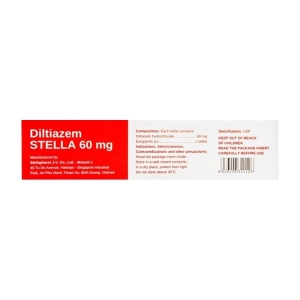 Diltiazem Stella 60mg 3 vỉ x 10 viên Diltiazem Stella 60mg 3 vỉ x 10 viên