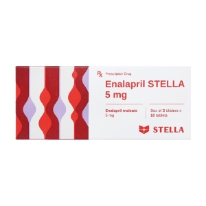 Enalapril Stella 5mg 3 vỉ x 10 viên Enalapril Stella 5mg 3 vỉ x 10 viên