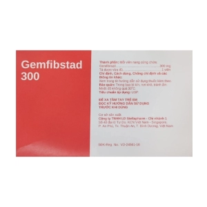 Gemfibstad 300 Stellapharm 6 vỉ x 10 viên
