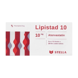Lipistad 10 Stellapharm 3 vỉ x 10 viên Lipistad 10 Stellapharm 3 vỉ x 10 viên