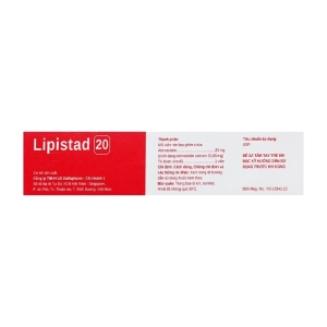 Lipistad 20 Stellapharm 3 vỉ x 10 viên