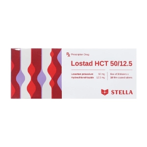 Lostad HCT 50/12.5 Stellapharm 3 vỉ x 10 viên Lostad HCT 50/12.5 Stellapharm 3 vỉ x 10 viên