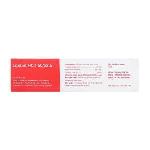 Lostad HCT 50/12.5 Stellapharm 3 vỉ x 10 viên Lostad HCT 50/12.5 Stellapharm 3 vỉ x 10 viên