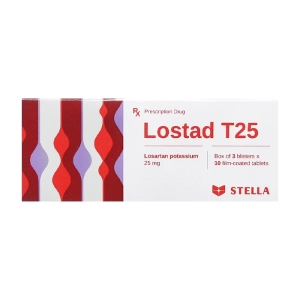 Lostad T25 Stellapharm 3 vỉ x 10 viên Lostad T25 Stellapharm 3 vỉ x 10 viên