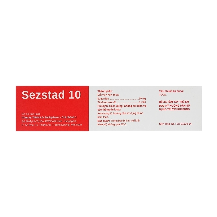 Sezstad 10 Stellapharm 3 vỉ x 10 viên