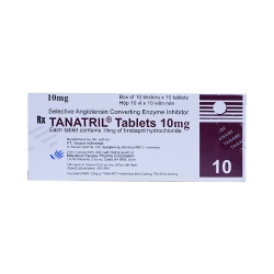Tanatril 10mg, Hộp 10 vỉ x 10 viên