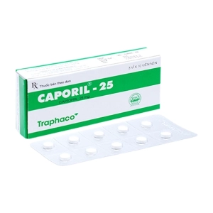 Caporil-25 Traphaco 3 vỉ x 10 viên - Thuốc huyết áp, tim mạch Caporil-25 Traphaco 3 vỉ x 10 viên - Thuốc huyết áp, tim mạch