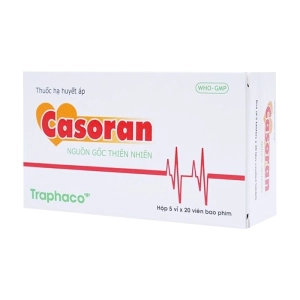 Casoran Traphaco 5 vỉ x 20 viên - Thuốc huyết áp Casoran Traphaco 5 vỉ x 20 viên - Thuốc huyết áp