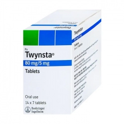 Thuốc tim mạch Twynsta  80mg/5mg, Hộp 98 viên Thuốc tim mạch Twynsta  80mg/5mg, Hộp 98 viên