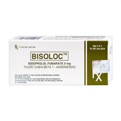 Thuốc tim mạch United Bisoloc 5mg, Hộp 30 viên