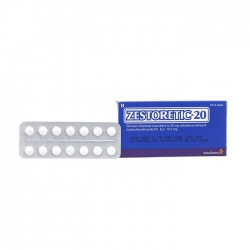 Thuốc tim mạch Zestoretic 20mg - Lisinopril, Hộp 2 vỉ x 14 viên