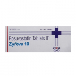 Thuốc tim mạch Zydus Zyrova 10mg, Hộp 100 viên