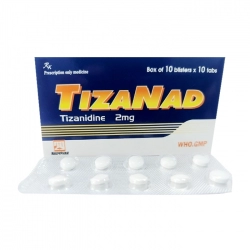 Tizanad 2mg Nadyphar 10 vỉ x 10 viên
