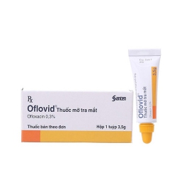 Thuốc mỡ tra mắt Oflovid pomad, Hộp 1 tuýp 3.5 g