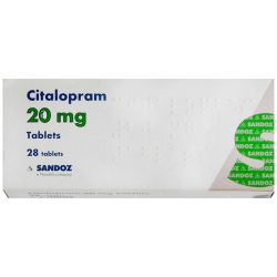 Citalopram Sandoz 20mg, Hộp 2 vỉ x 14 viên Citalopram Sandoz 20mg, Hộp 2 vỉ x 14 viên