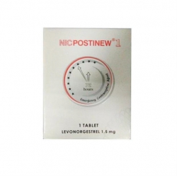 Thuốc tránh thai Postinew fort 1.5mg - Levonorgestrel 1.5mg, Hộp 1 viên Thuốc tránh thai Postinew fort 1.5mg - Levonorgestrel 1.5mg, Hộp 1 viên