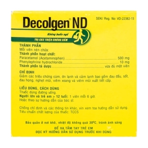 Decolgen ND United Pharm 30 vỉ x 4 viên