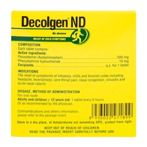 Decolgen ND United Pharm 30 vỉ x 4 viên