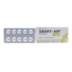 Thuốc trị hen phế quản Smart-Air 4mg | Hộp 1 vỉ x 10 viên