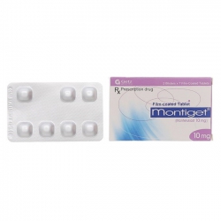 Thuốc trị hen suyễn Montiget 10Mg | Hộp 2 vỉ x 7 viên