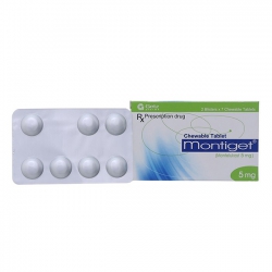 Thuốc trị hen suyễn Montiget 5Mg | Hộp 2 vỉ x 7 viên