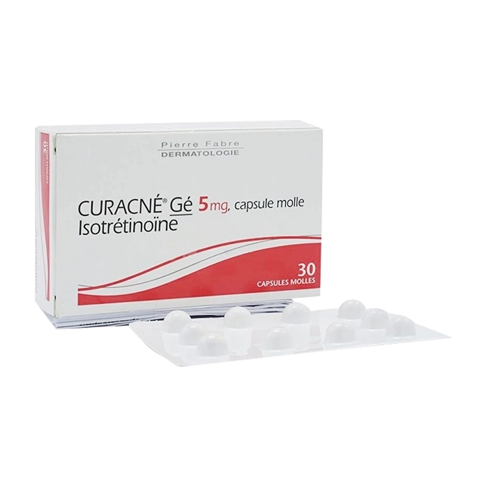 Curacne Ge 5mg Pierre Fabre 3 vỉ x 10 viên Curacne Ge 5mg Pierre Fabre 3 vỉ x 10 viên