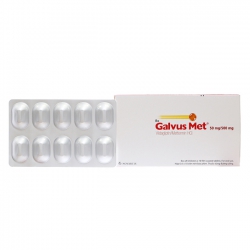 Galvus Met 50mg/500mg Novartis 6 vỉ x 10 viên Galvus Met 50mg/500mg Novartis 6 vỉ x 10 viên