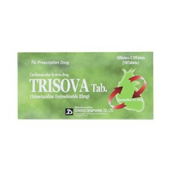 Thuốc Trisova Tab Trimetazidin 20mg, Hộp 100 viên