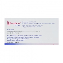 Praxilene 200mg Merck 2 vỉ x 10 viên (Naftidrofuryl)