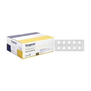 Stugeron 25mg Janssen 25 vỉ x 10 viên (Cinnarizin)