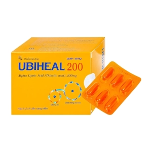 Ubiheal 200 Nam Hà 5 vỉ x 6 viên Alpha lipoic acid (Thioctic acid) Ubiheal 200 Nam Hà 5 vỉ x 6 viên Alpha lipoic acid (Thioctic acid)