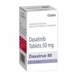 Thuốc ung thư Cipla Dasatrue 50 Dasatinib 50mg, Hộp 60 viên Thuốc ung thư Cipla Dasatrue 50 Dasatinib 50mg, Hộp 60 viên