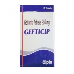 Thuốc ung thư Cipla Gefticip Gefitinib 250mg, Hộp 10 viên Thuốc ung thư Cipla Gefticip Gefitinib 250mg, Hộp 10 viên