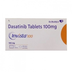 Thuốc ung thư Invista 100 Dasatinib 100mg, Hộp 30 viên