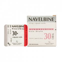 Thuốc ung thư Pierre Fabre NavelBine 30mg, Hộp 1 viên