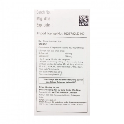 Velsof 400mg/100mg Natco, Hộp 28 viên