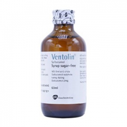 Thuốc Ventolin Syrup Sugar Free No Sugar , Chai 60ml