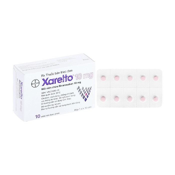 Xarelto 10mg Bayer 1 vỉ x 10 viên Xarelto 10mg Bayer 1 vỉ x 10 viên
