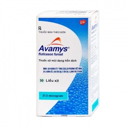 Thuốc xịt mũi Avamys 30Sprays, Fluticasone furoate 27,5mcg