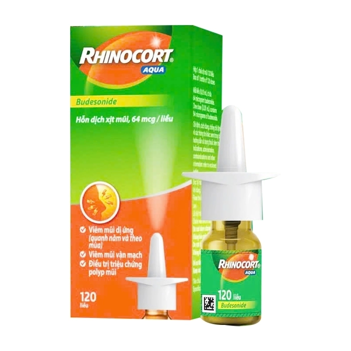 Rhinocort Aqua Janssen 64mcg/120 liều Rhinocort Aqua Janssen 64mcg/120 liều