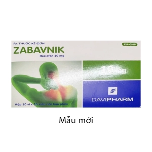 Zabavnik 10mg Davipharm 10 vỉ x 10 viên (Baclofen)
